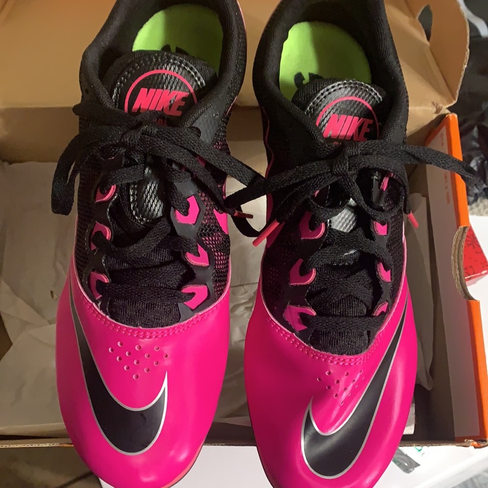 Nike Hot Pink/Black Cleats Women’s 10/Men’s 8